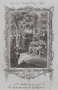 Saint Augustin prêchant devant le roi Ethelbert et la reine Bertha - Samuel (after) Wale