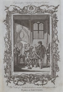 La soumission du Duc de Northumberland au Comte d