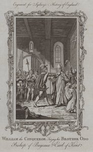 Guillaume le Conquérant saisissant son frère Odon, évêque de Bayeux et comte de Kent - Samuel (after) Wale