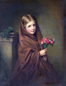 Une marchande de fleurs de Londres - Samuel Baruch Halle