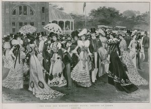 Le match de cricket Eton et Harrow : la société à Lord