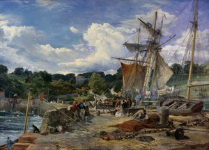Le Pier Head, Aberdour, Firth of Forth, 1865