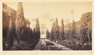 Agra ; le Taj, depuis la fontaine - Samuel Bourne