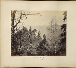 Bunderpoonch (Jumnootri Peak), 20 758 pieds, depuis les hauteurs de Barsoo.