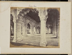 Delhi - Le palais, intérieur du Diwan-i-Khas - Samuel Bourne