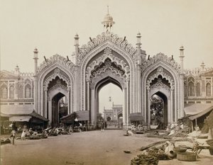 Porte du bazar Hoospinbad - Samuel Bourne
