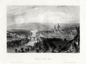 Rouen sur la Seine, France, 1875