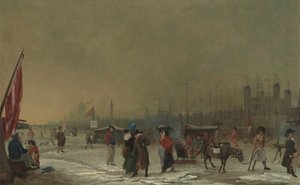 Gel sur la Tamise - Samuel Collings