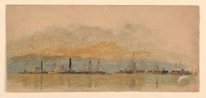 Dessin, Esquisses. Navires, vers 1860 - Samuel Colman