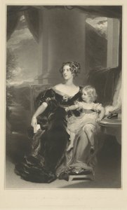 Portrait de Harriet, Comtesse Gower, et de sa fille