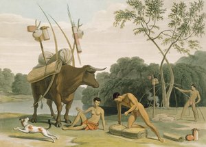 Korah Hottentots se préparant à déménager, planche 20 de 