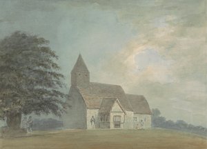 Église avec un clocher en bois - une des trois versions
