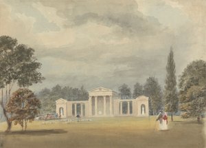 Église paroissiale, vue de face et partielle droite, Ayot St. Lawrence, Hertfordshire - Samuel Davis