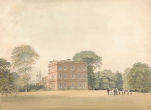 Vue latérale de la maison Ayot, Hertfordshire - Samuel Davis
