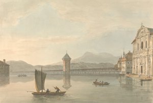 Vue à Lucerne : Le Collège des Jésuites