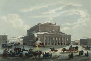 Le Théâtre Impérial Bolchoï Kamenny de Saint-Pétersbourg, fin des années 1840 - Samuel Friedrich Diez