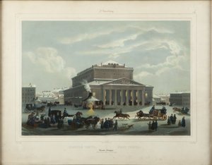 Le Théâtre Impérial Bolchoï Kamenny de Saint-Pétersbourg, fin des années 1840 - Samuel Friedrich Diez