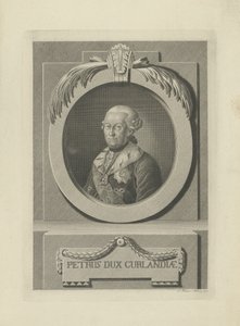 Peter von Biron 1724-1800, Duc de Courlande et Sémigalie, 1781 - Samuel Gottlieb Kuetner
