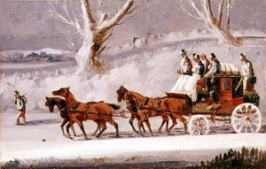 Le courrier royal dans une tempête de neige