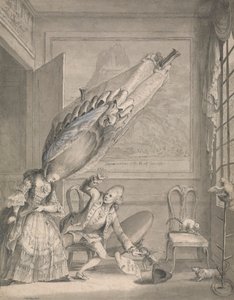 La dame française à Londres - Samuel Hieronymus Grimm