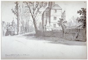 Vue de la partie supérieure de St Marylebone High Street et du péage, Londres, 1772 - Samuel Hieronymus Grimm