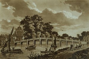 Pont de Hampton Court, illustration de 
