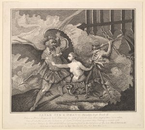 Satan, le Péché et la Mort, Le Paradis Perdu, Livre II, 1er mai 1788 - Samuel Ireland