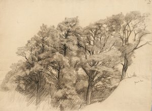 Paysage avec arbres, 1884 - Samuel Isham
