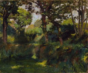 Paysage boisé, fin 19e-début 20e siècle - Samuel Isham