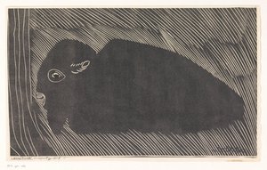 Bison couché - Samuel Jessurun de Mesquita (signed by artist)