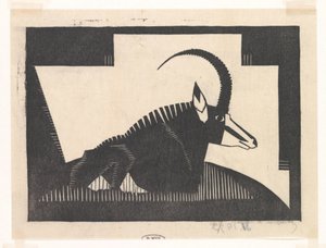 Antilope sable - Samuel Jessurun de Mesquita (signed by artist)