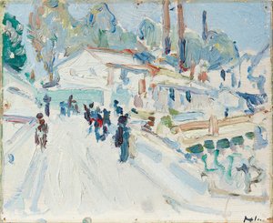 Une rue à Paris - Samuel John Peploe