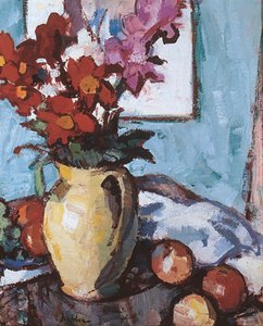 Dahlias et Glaïeuls - Samuel John Peploe