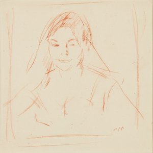 Fille avec voile - Samuel John Peploe
