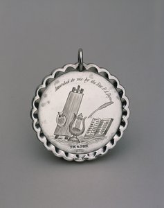 Médaille de broderie, vers 1850 (argent)