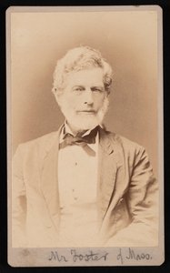 Portrait de M. Foster du Massachusetts, entre 1876 et 1880 - Samuel Montague Fassett