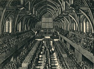 Le dîner de couronnement de Jacques II dans le Westminster Hall - Samuel Moore