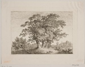 Paysage avec chênes - Samuel Mygind