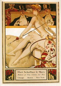 Samuel Nelson Abbott : Hart and Marx, Fabricants de vêtements de luxe pour hommes. USA ... (litho)