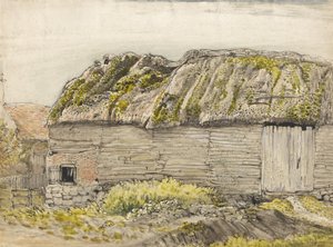 Une grange avec un toit moussu, Shoreham