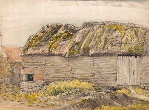 Une grange avec un toit moussu, Shoreham