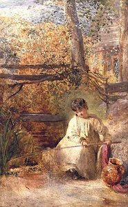 Un garçon pêchant - Samuel Palmer