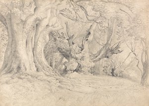 Arbres anciens, parc de Lullingstone - Samuel Palmer
