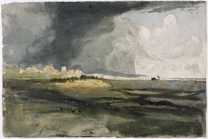 À Hailsham, Sussex : Une tempête approche, 1821