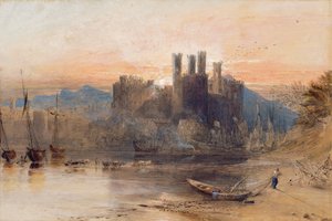 Château de Caernarvon, Pays de Galles du Nord - Samuel Palmer