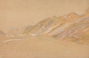 Montagnes près du repos du voyageur près de Dolgelly - Samuel Palmer