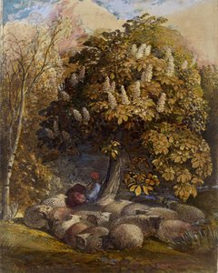 Pastorale avec un marronnier, vers 1830-31 - Samuel Palmer