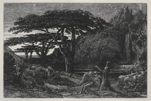 Le Bosquet de cyprès, 1883 - Samuel Palmer