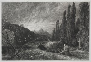 Le Premier Laboureur, avant 1861 - Samuel Palmer