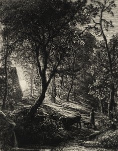 Le Cottage du berger, ou Coucher de soleil, 1850 - Samuel Palmer